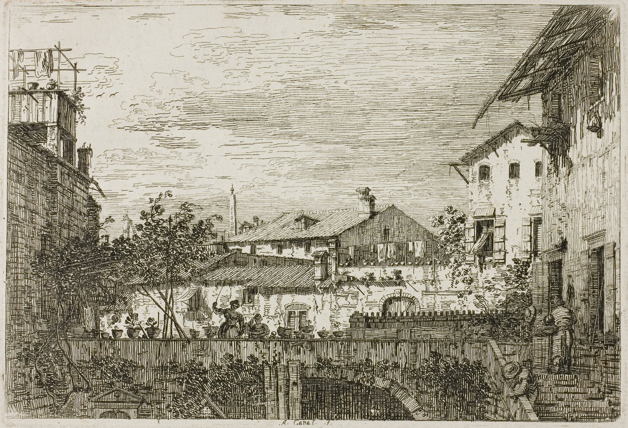 The Terrace, fra Vedute av Canaletto