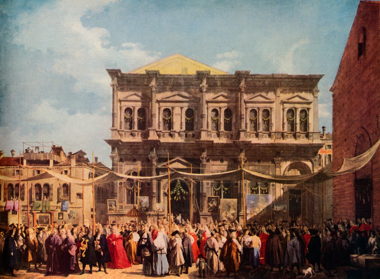 Venezia: St. Rochs festdag, 1735, 1938 av Giovanni Antonio Canal