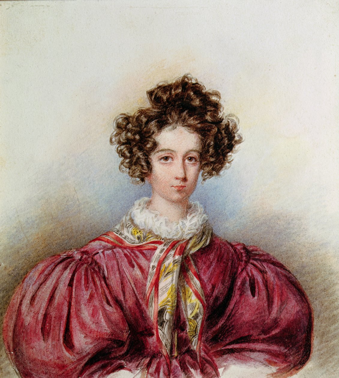 Portrett av George Sand (1804-76) 1830 (pastell på papir) av Candide Blaize
