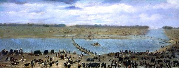 The Crossing of the Santa Lucia River, Uruguay   1423696   no       norwegian Successfully Translated  Original: Sketches of armor, with prices in British pounds below each item Translat: Sketches of armor, with prices in British pounds below each item 133 av Candido Lopez