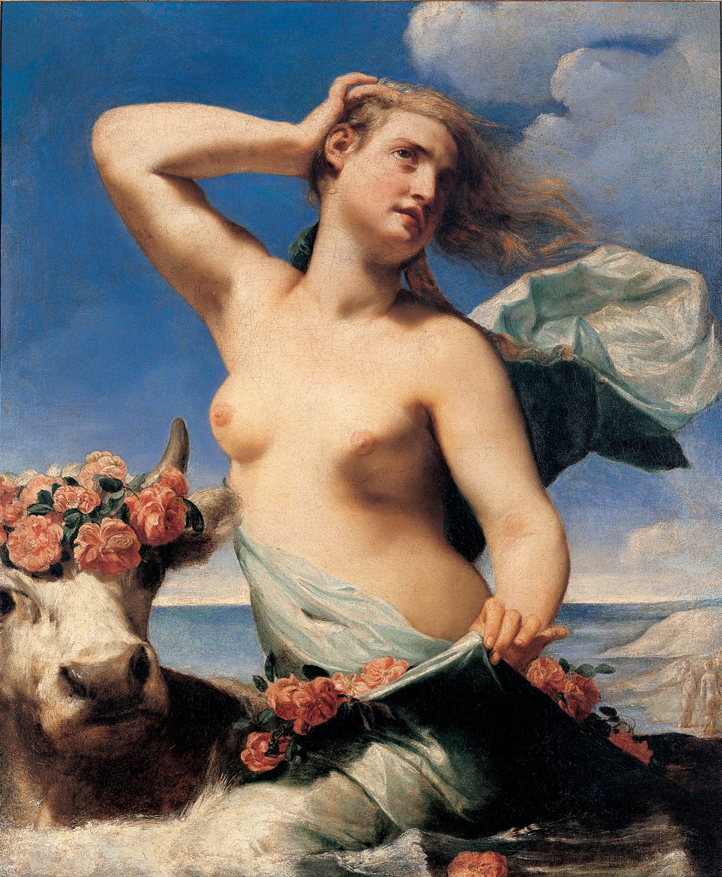 Voldtekten av Europa, ca. 1650. av Canlassi