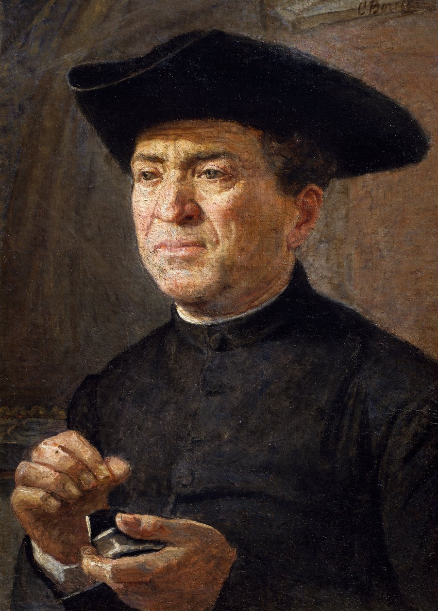 Klype snus, maleri av Canuto Borelli (1852-1928), Italia av Canuto Borelli