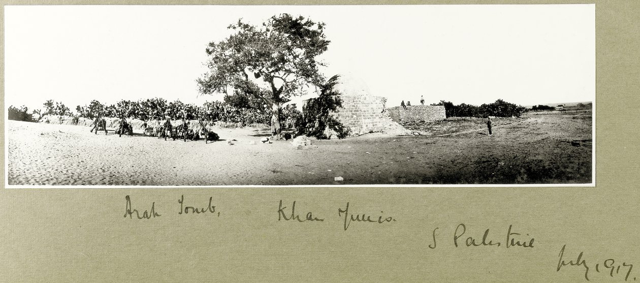 Arabisk grav, Khan Yunis, Sør-Palestina, juli 1917 av Capt. Arthur Rhodes