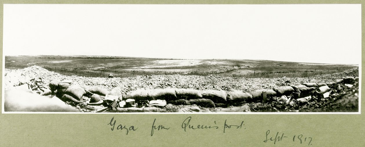 Gaza fra dronningens stilling, september 1917 av Capt. Arthur Rhodes