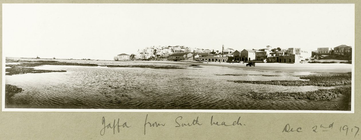Jaffa fra South Beach, 2. desember 1917 av Capt. Arthur Rhodes