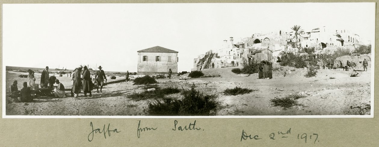 Jaffa fra sør, 2. desember 1917 av Capt. Arthur Rhodes