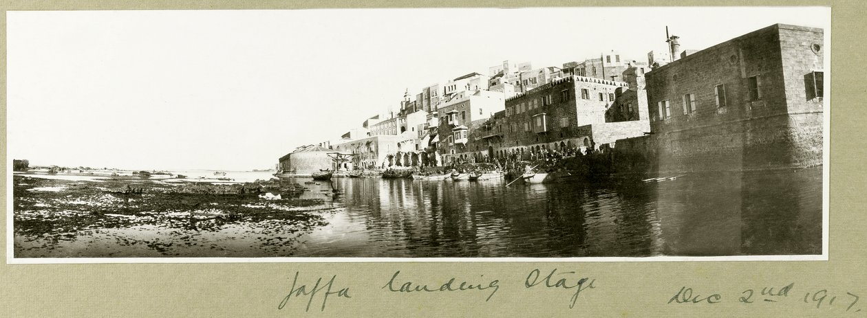 Landingsstadiet i Jaffa, 2. desember 1917 av Capt. Arthur Rhodes