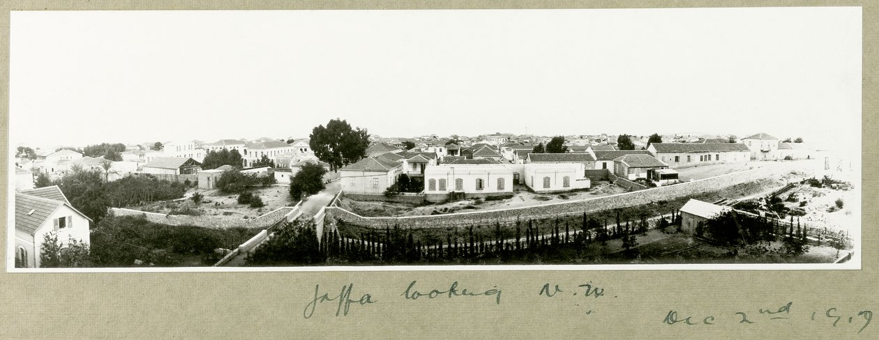 Jaffa ser mot nordvest, 2. desember 1917 av Capt. Arthur Rhodes