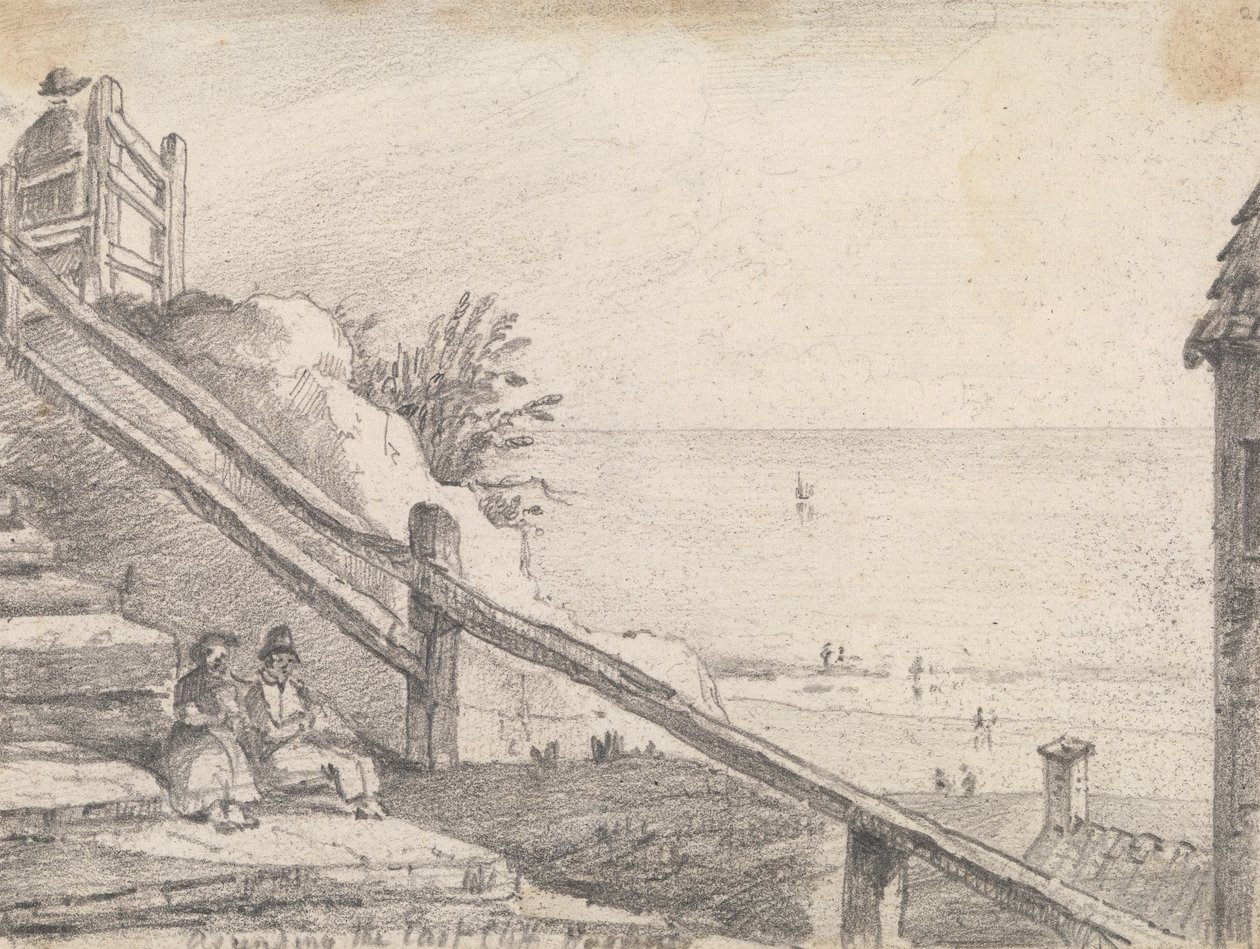 Bestigning av East Cliff, Hastings av Capt. Thomas Hastings