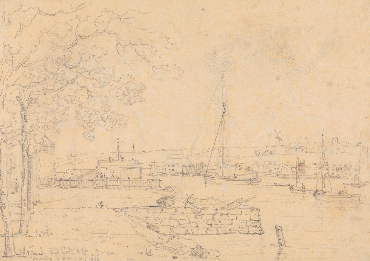 East Cowes, kl. 19.00, 11. mai 1833 av Capt. Thomas Hastings