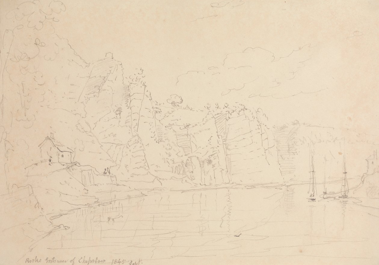 Inngangen til Chepstow, september 1845 av Capt. Thomas Hastings