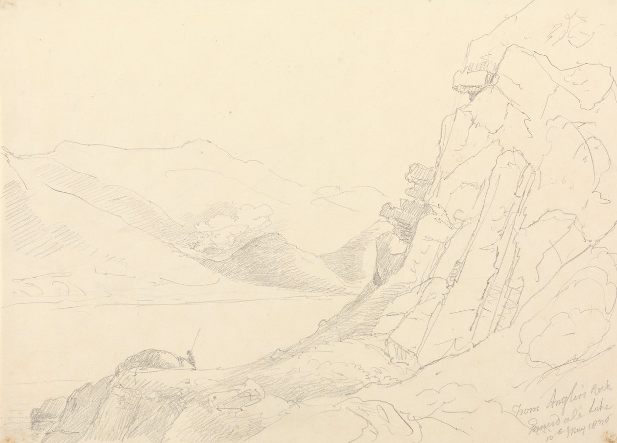 Fra Anglers Rock, Ennerdale Lake, 10. mai 1836 av Capt. Thomas Hastings