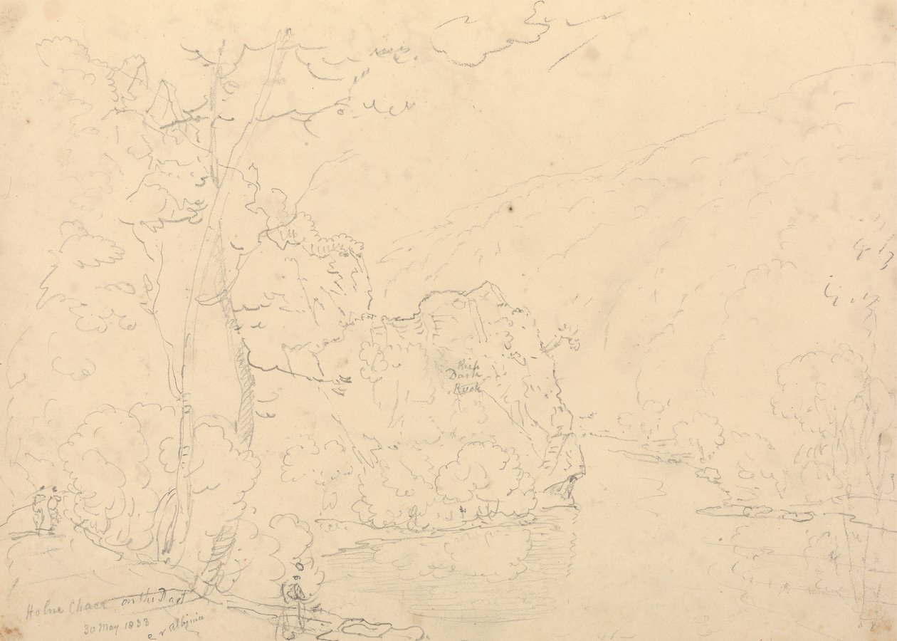 Holne Chase on the Dart, 30. mai 1833 av Capt. Thomas Hastings