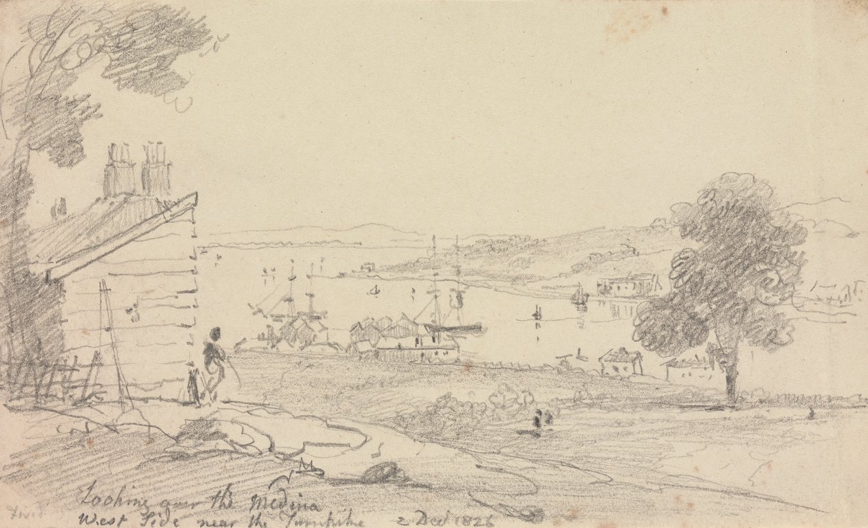 Ser over medinaen, 2. desember 1826 av Capt. Thomas Hastings
