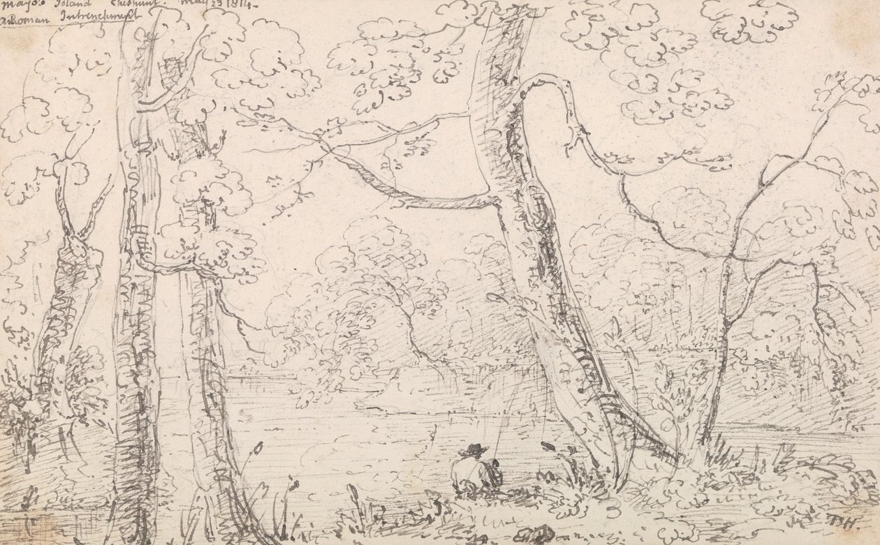 Mayo's Island, Cheshunt, 23. mai 1814 av Capt. Thomas Hastings