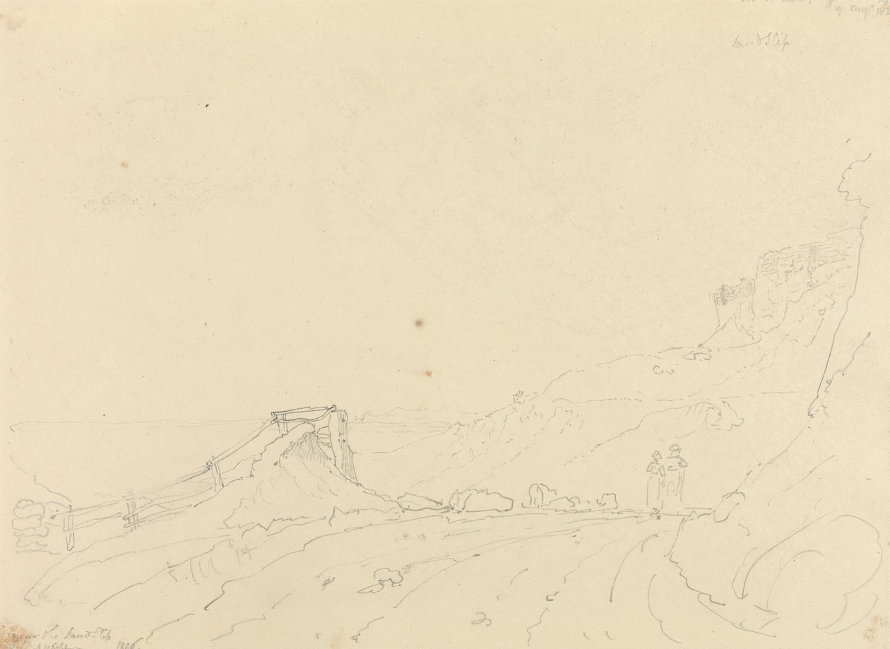 Nær Blackgang Chine, 19. august 1826 av Capt. Thomas Hastings