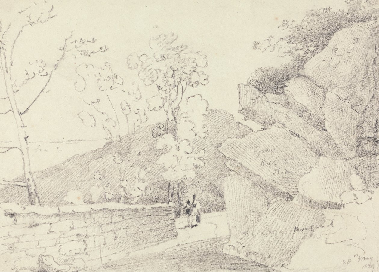 Nær Bonchurch, Isle of Wight, 28. mai 1829 av Capt. Thomas Hastings