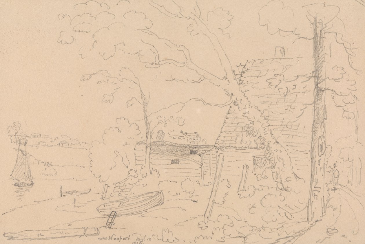 Nær Newport, 12. august 1826 av Capt. Thomas Hastings