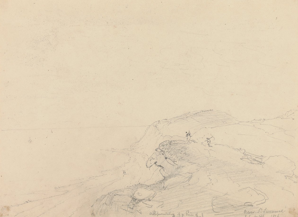 Nær Saint Lawrence, Isle of Wight av Capt. Thomas Hastings