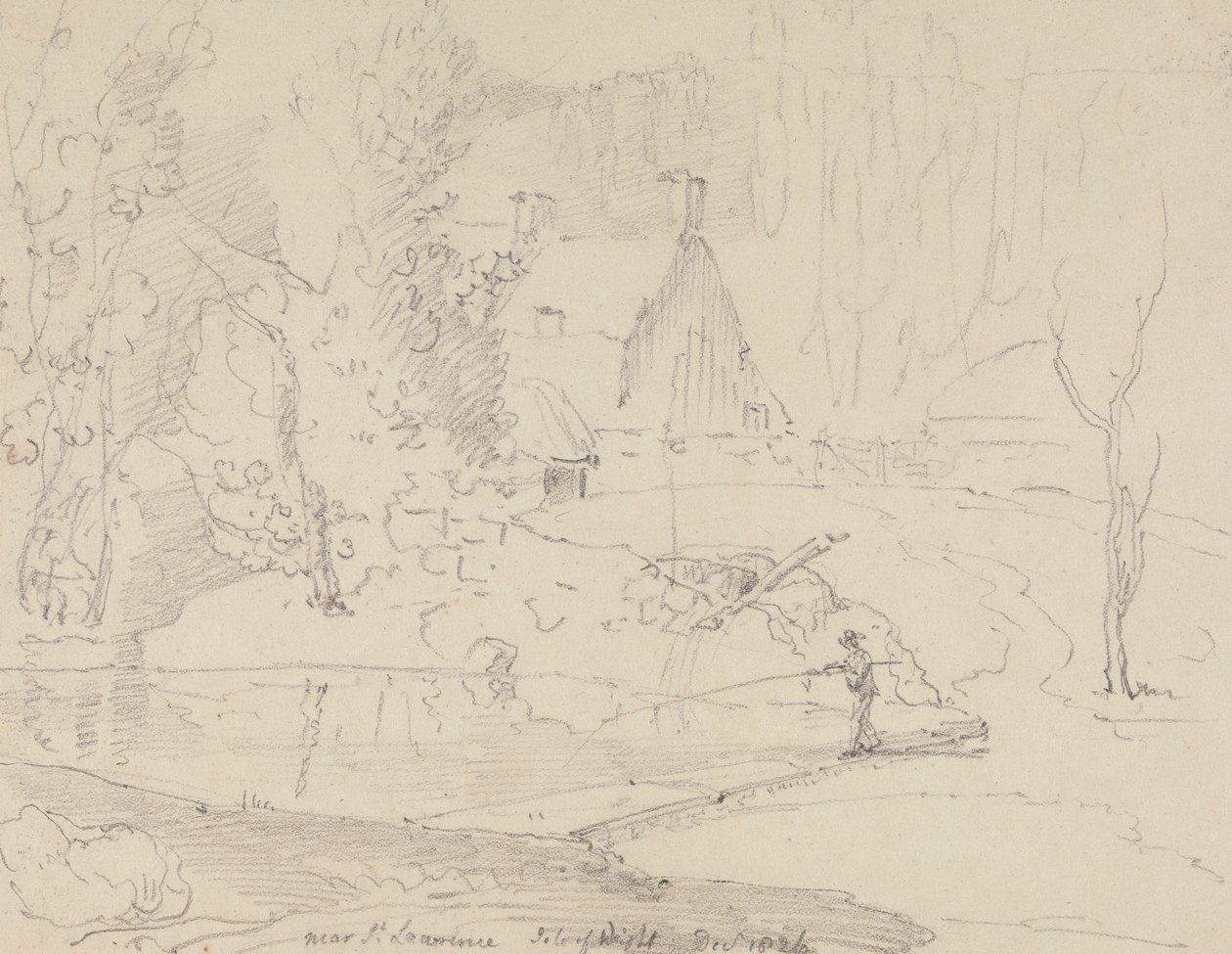 Nær Saint Lawrence, Isle of Wight, desember 1826 av Capt. Thomas Hastings