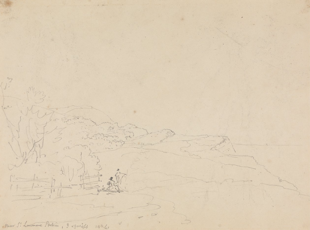 Nær Saint Lawrence Station, Isle of Wight av Capt. Thomas Hastings