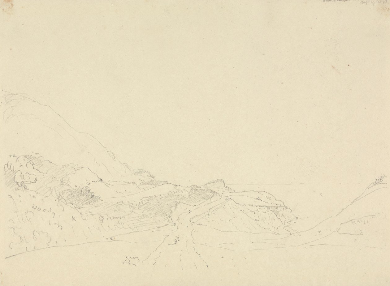 Nær Ventnor Down, 19. august 1826 av Capt. Thomas Hastings