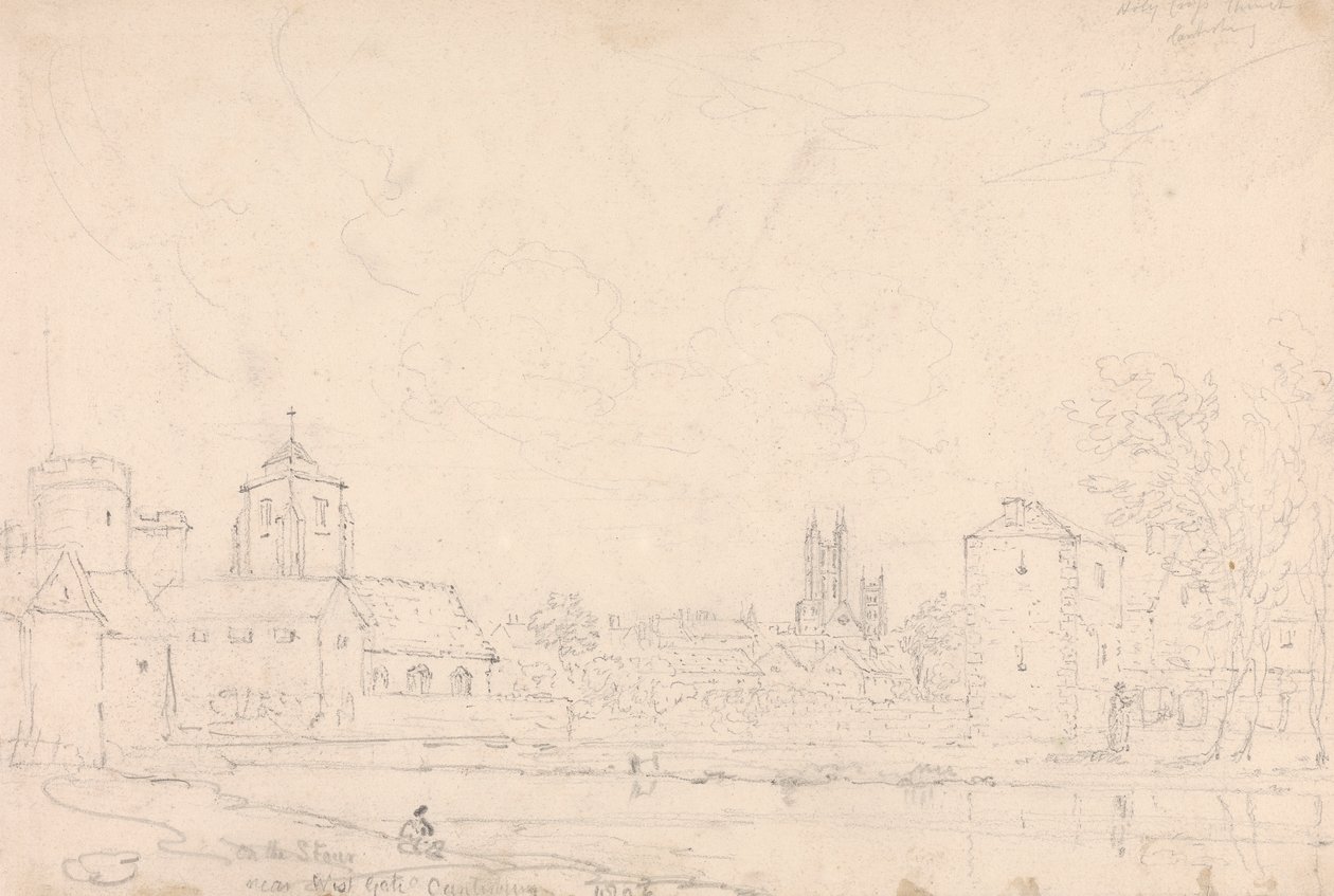 På Stour nær West Gate, Canterbury av Capt. Thomas Hastings