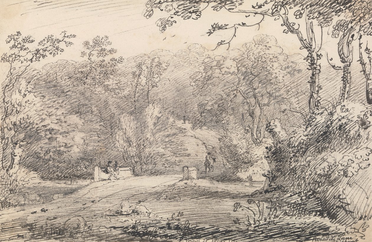 Paradise Lane, Cheshunt, 21. mai 1814 av Capt. Thomas Hastings