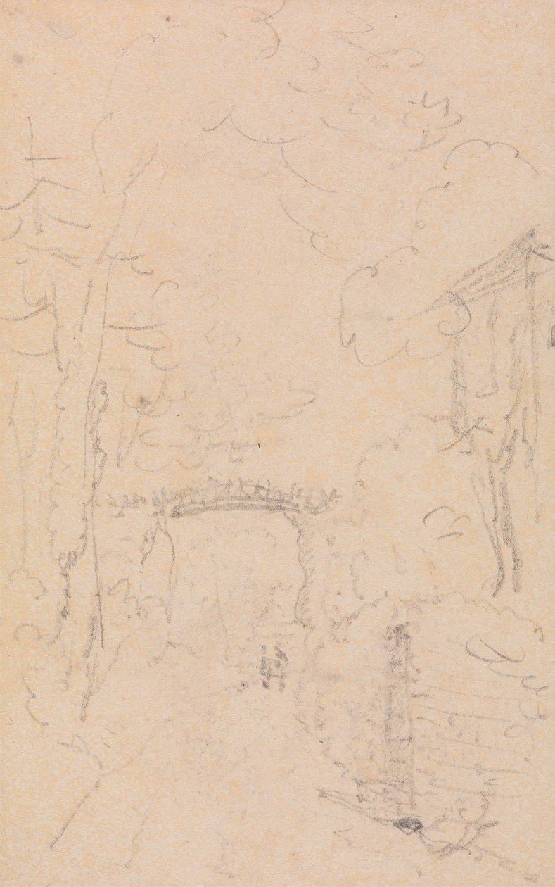Skisse av en trekantet vei og bro, Shorwell av Capt. Thomas Hastings