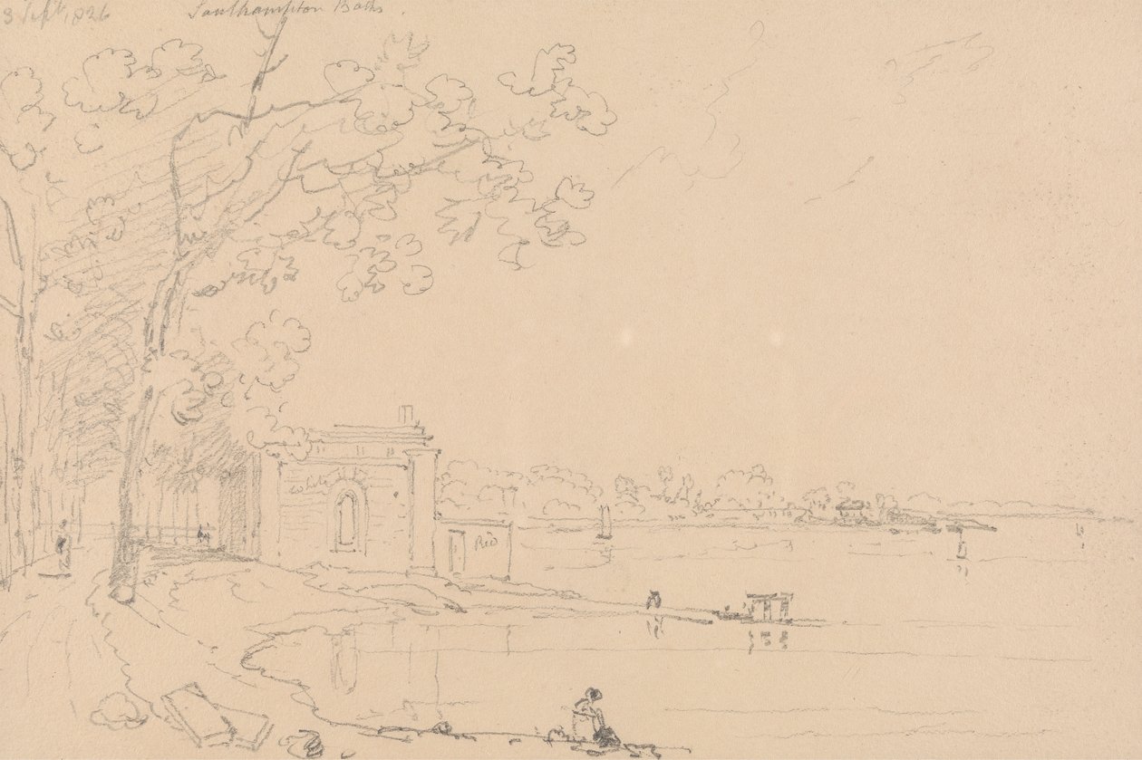 Southampton Baths, 3. september 1826 av Capt. Thomas Hastings
