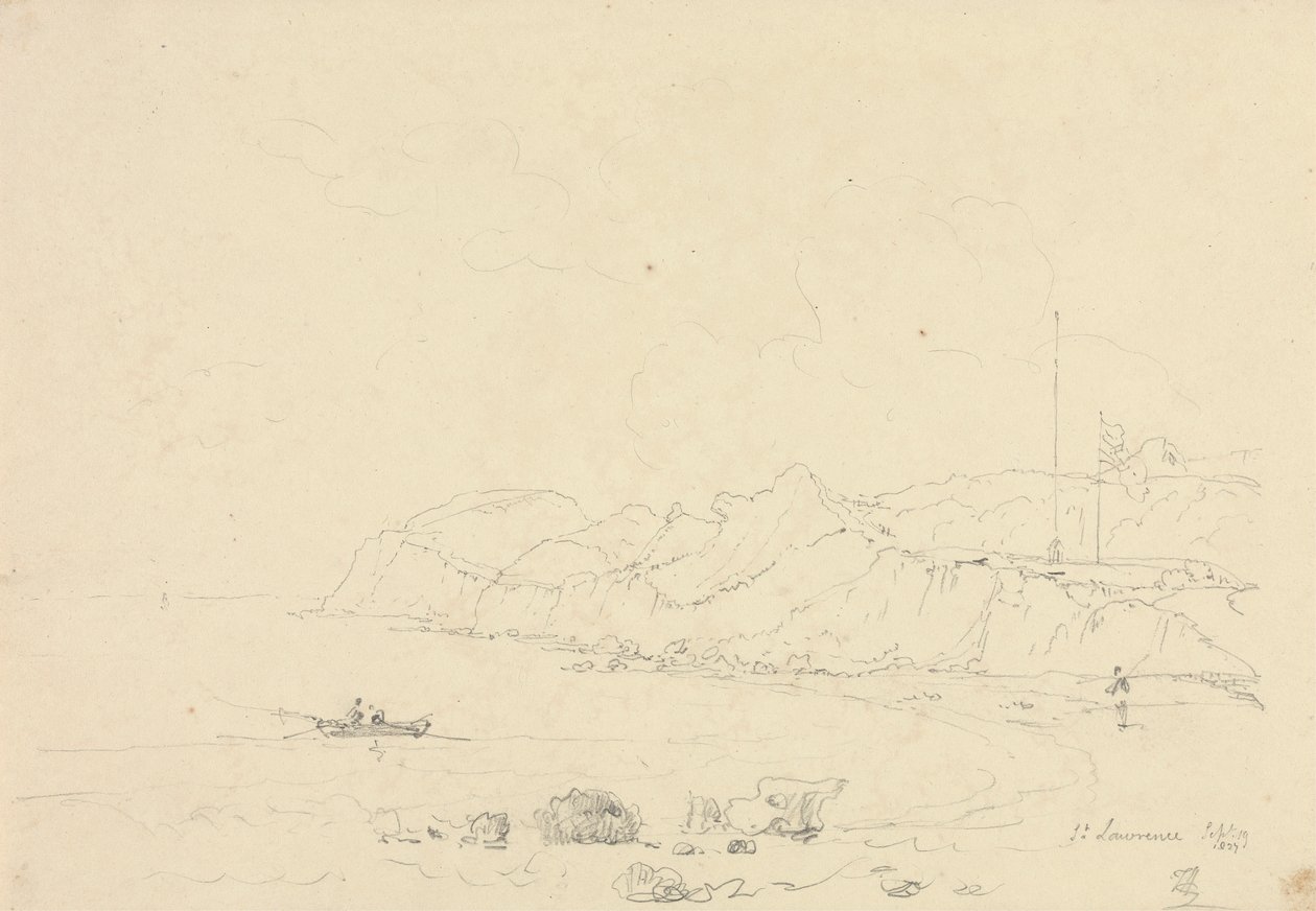 St. Lawrence, Isle of Wight, 19. september 1827 av Capt. Thomas Hastings