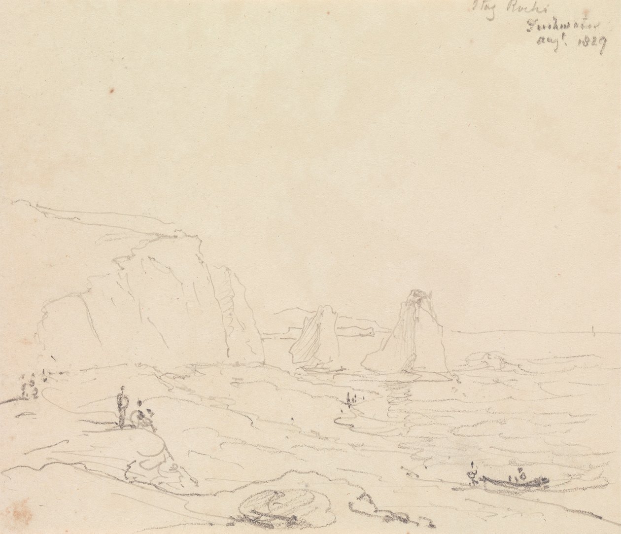 Stag Rocks, Freshwater, august 1827 av Capt. Thomas Hastings