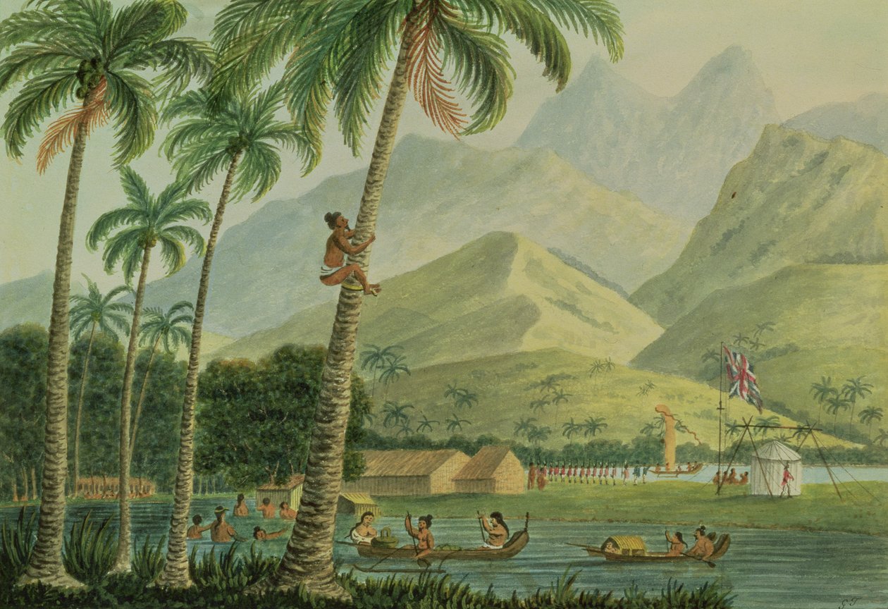 Observatoriet, Point Venus, Otahytey, 1792 av Captain George Tobin