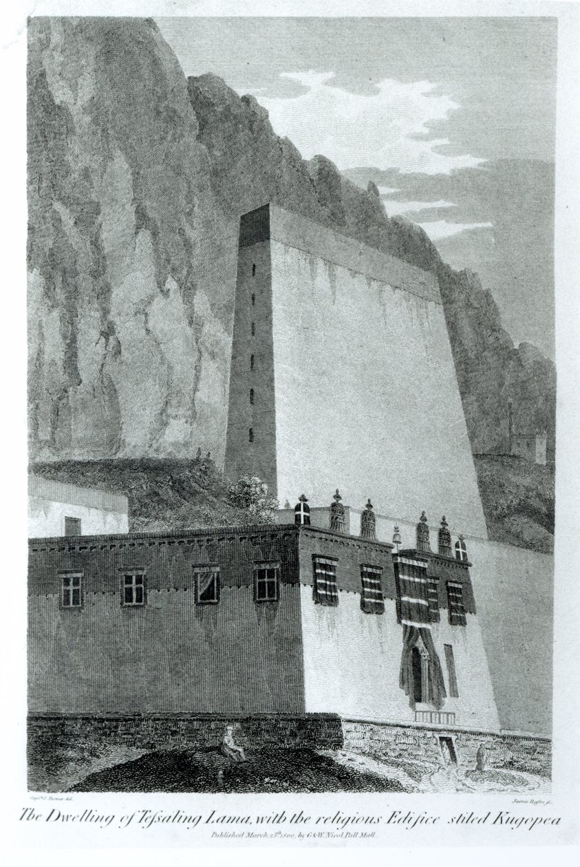 The Dwelling of Tefsaling Lama with the Religious Edifice Stiled Kugopea, fra 