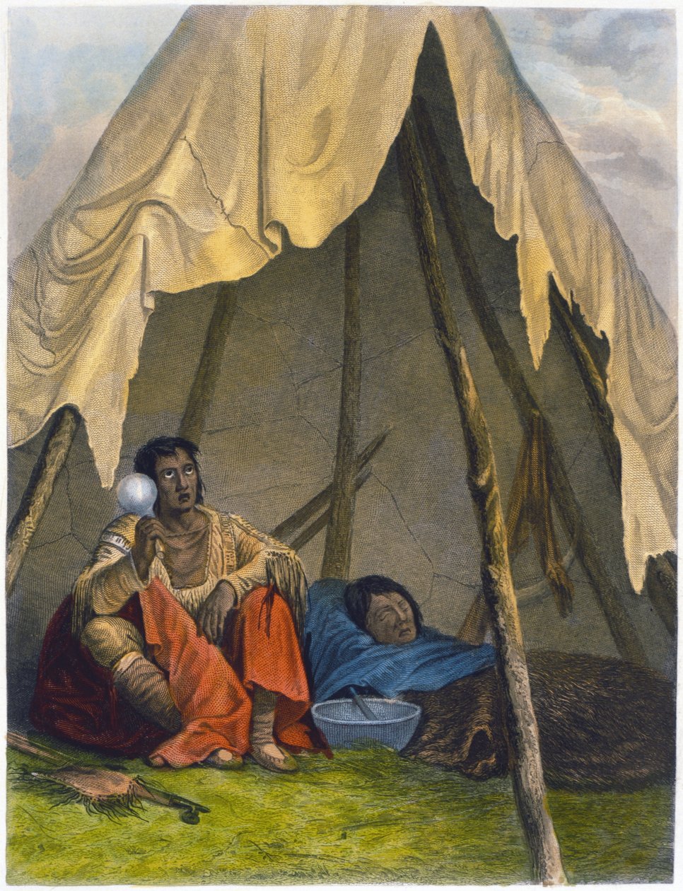 Medisinmann, 1853 av Captain Seth Eastman