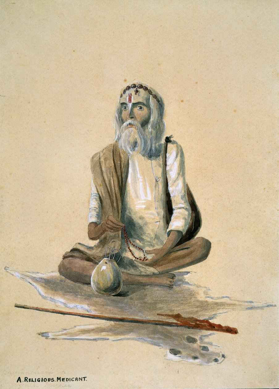 En religiøs trollmann, India av Captain Cornelius Francis James
