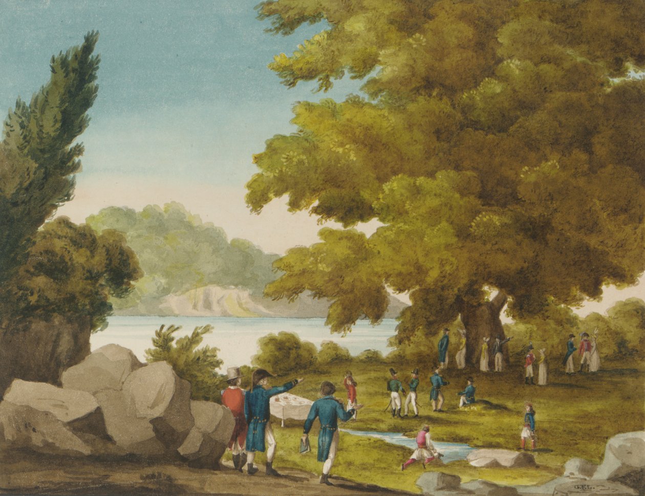The Fountain of the Bashaw, Santa Maura, Hellas av Captain George Francis Lyon