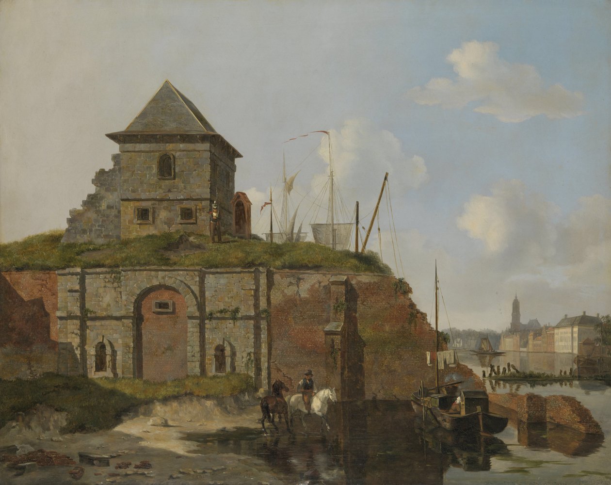Byvegg med kruttarsenal av Carel Jacobus Behr