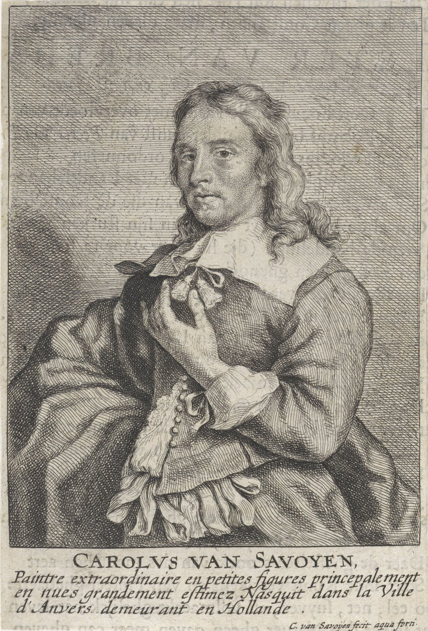 Selvportrett av Carel van Savoyen