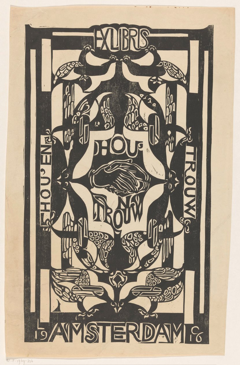 Ex libris fra Hou
