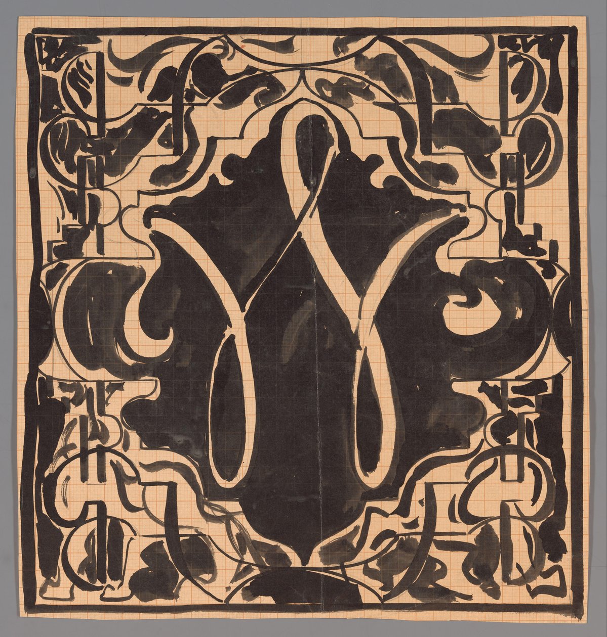 Omslagsdesign for Wendingen av Carel Adolph Lion Cachet