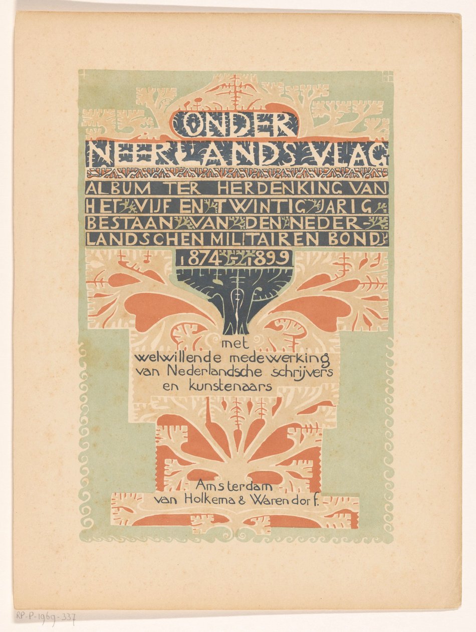 Titelblatt für: Unter niederländischer Flagge, 1899 av Carel Adolph Lion Cachet