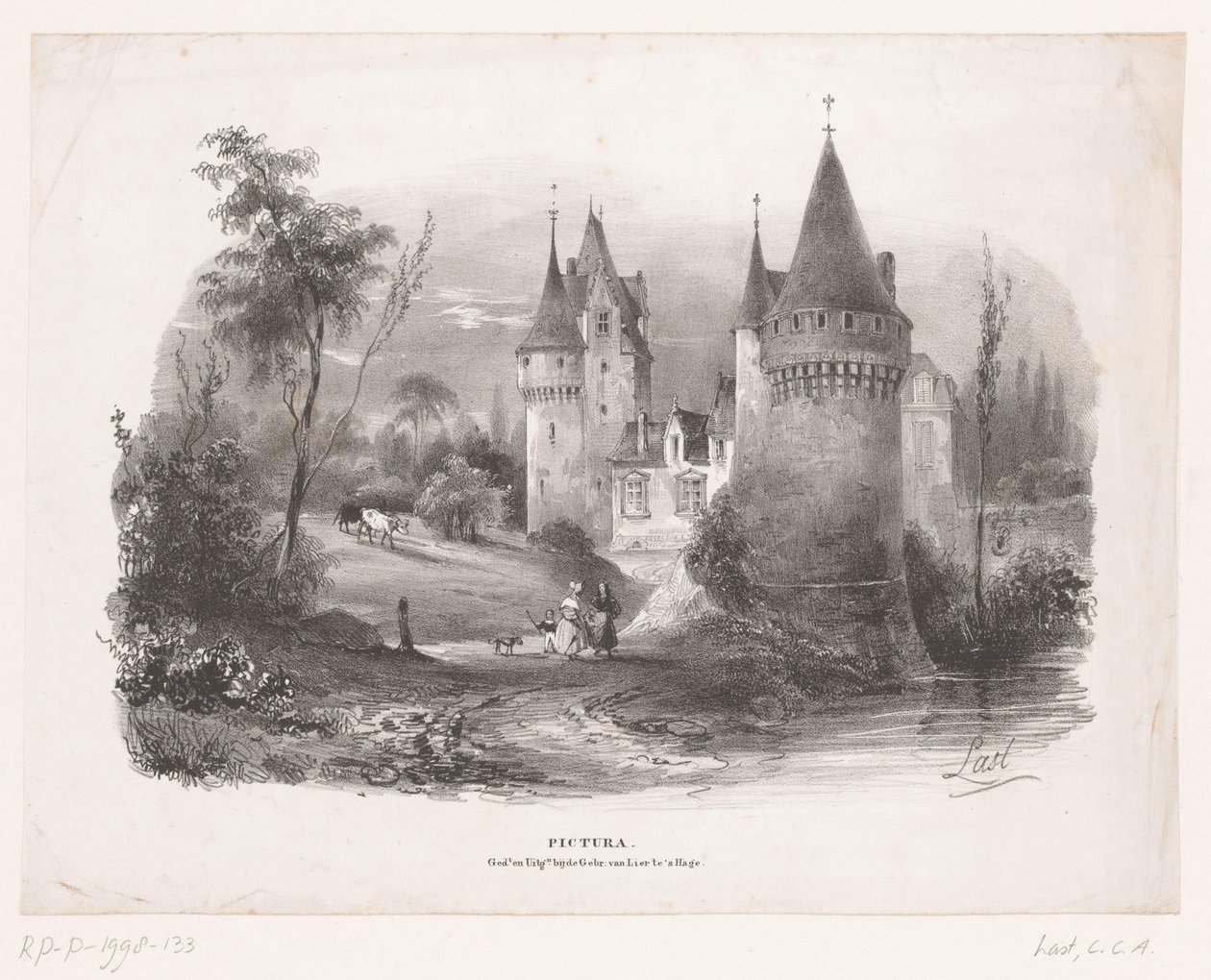 Kasteel Pictura (serietittel på objekt) av Carel Christiaan Antony Last
