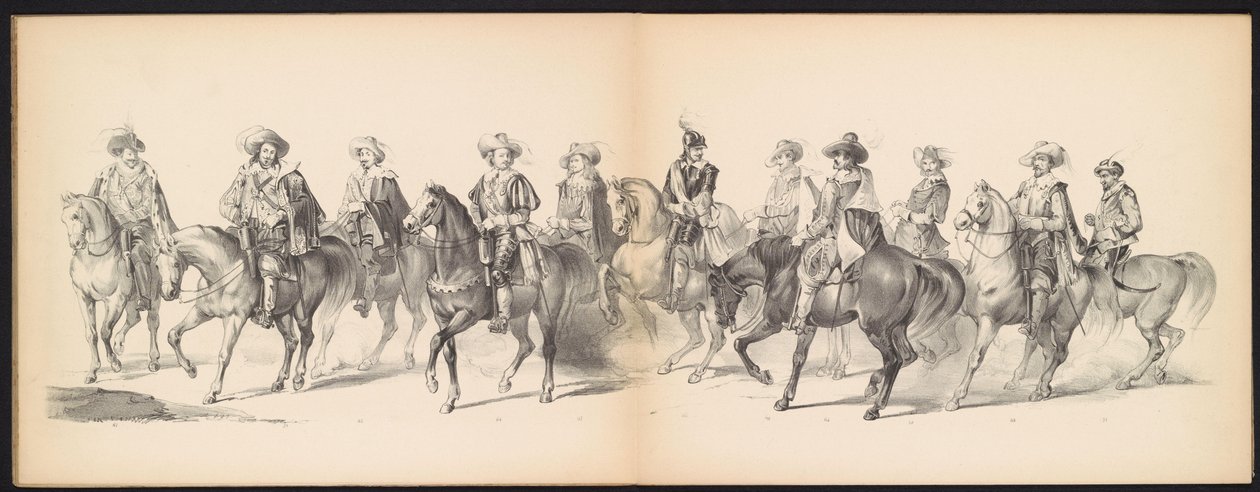Maskerade av Leiden-studentene, 1850 (plate 7) Intogt av Frederik Hendrik i 
