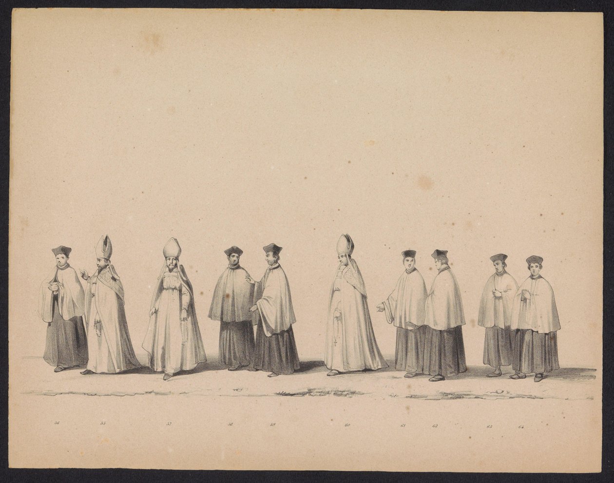 Masquerade of the Utrecht Students, 1846 (plate 11) Skildring av den kostymede prosesjonen, som viser prosesjonen til Filip II, Prins av Spania, i Utrecht, 3. oktober 1549, holdt 17. juni 1846, av H.H. Studenter ved Utrechtsche av Carel Christiaan Antony Last
