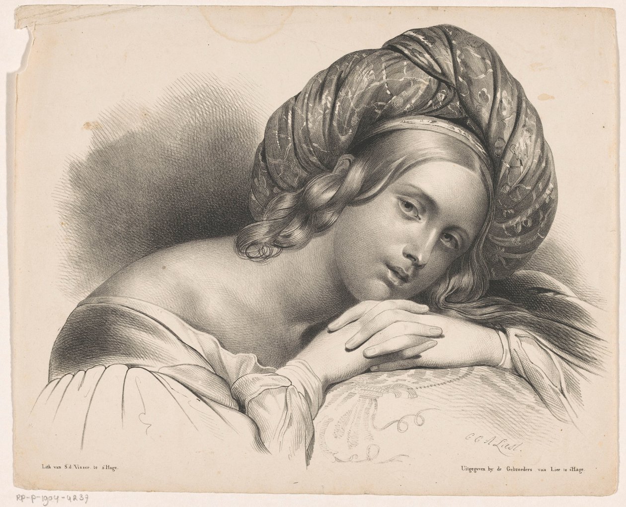 Jente med turban av Carel Christiaan Antony Last