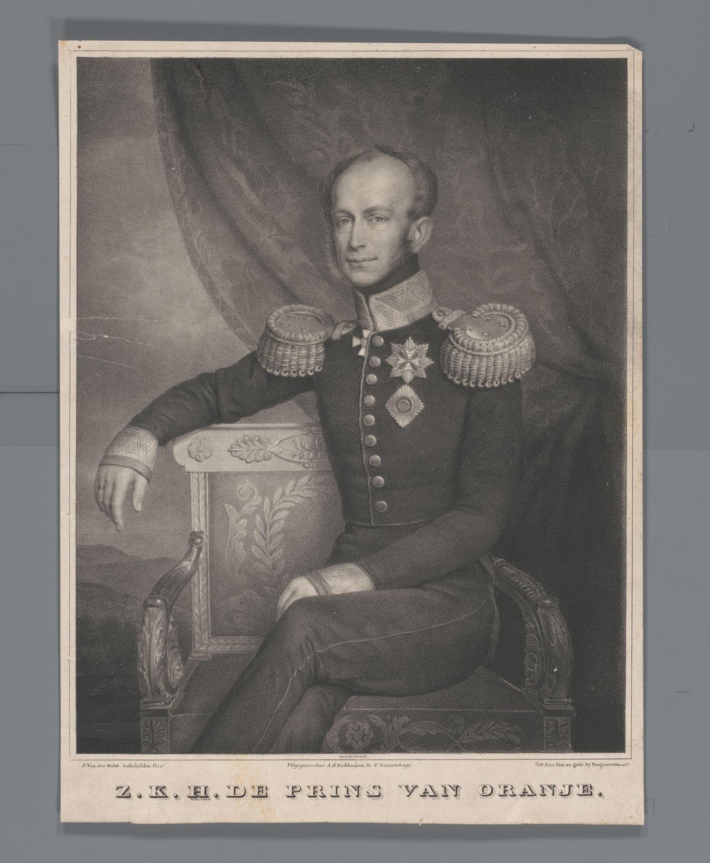 HKH Prinsen av Orange (tittel på objekt) av Carel Christiaan Antony Last