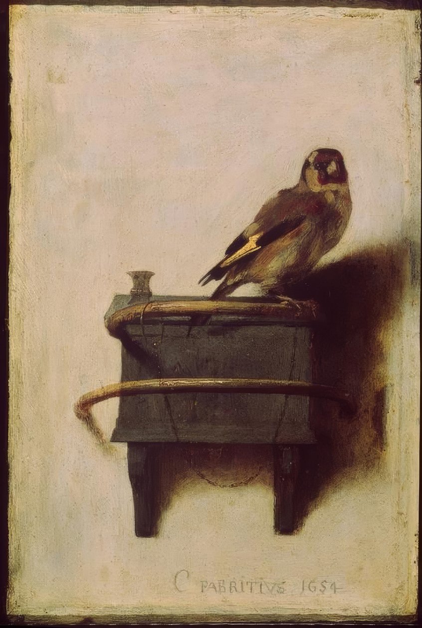 The Goldfink (The Goldfinch, The Goldfinch) av Carel Fabritius