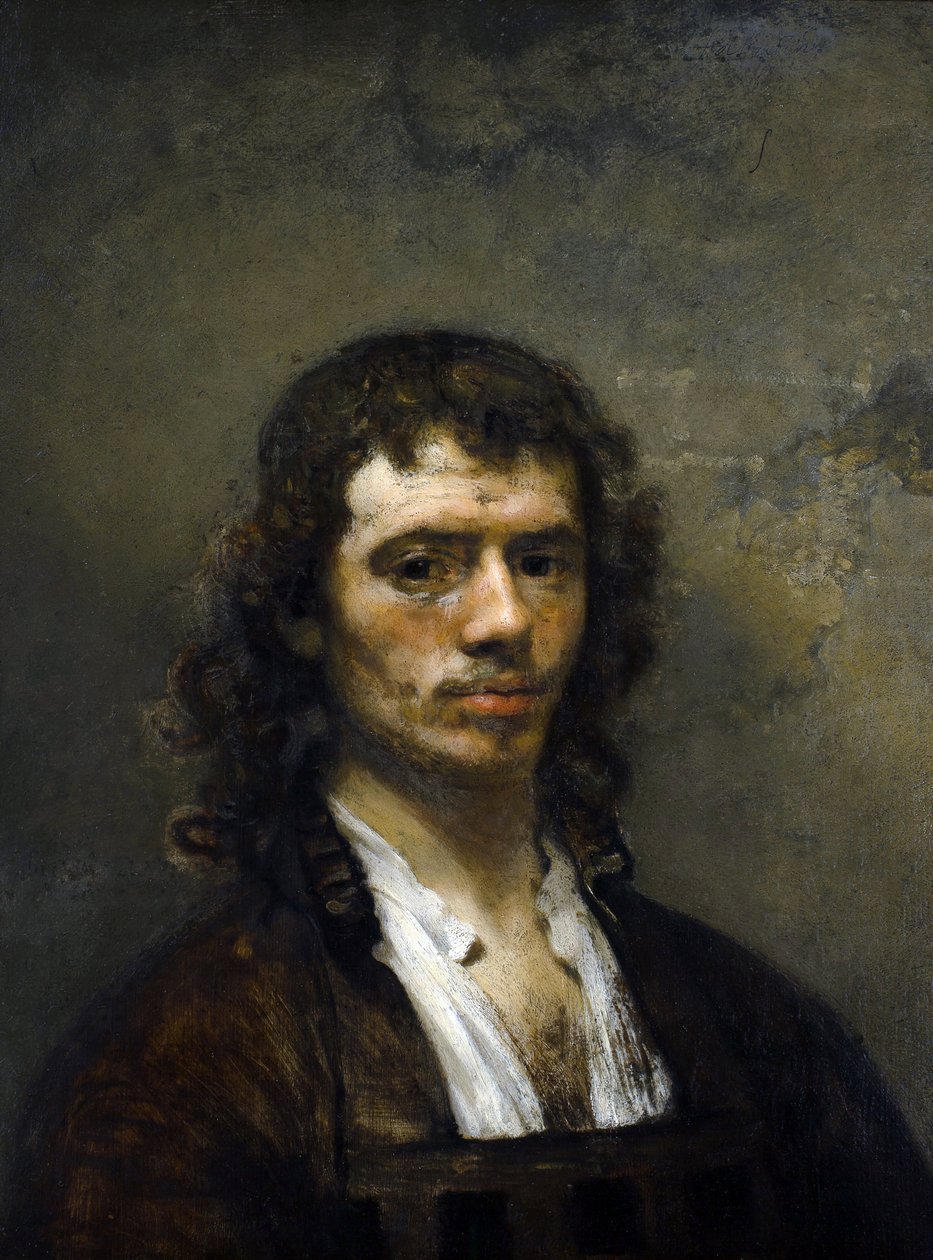 Selvportrett, ca. 1645 (olje på tre) av Carel Fabritius