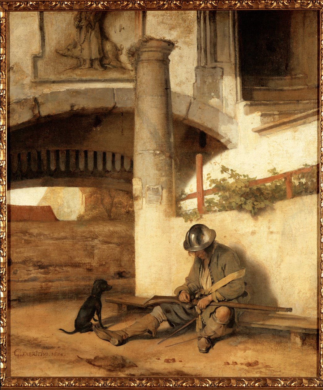 Den sovende vaktposten av Carel Fabritius